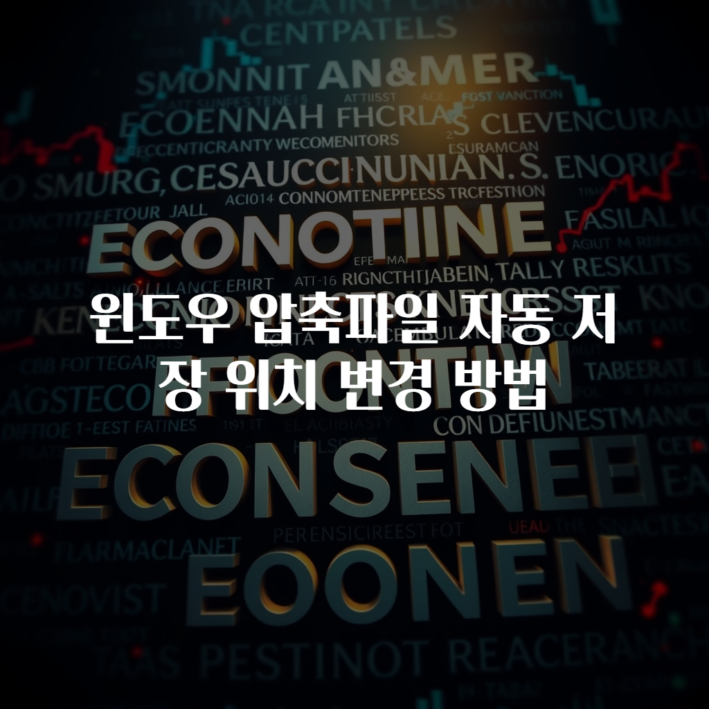 윈도우 압축파일 자동 저장 위치 변경 방법