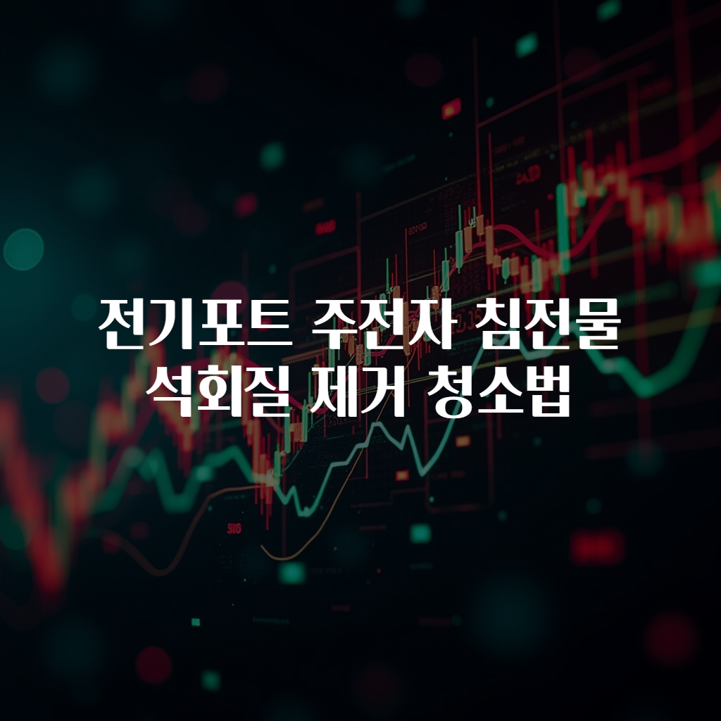 전기포트 주전자 침전물 석회질 제거 청소법