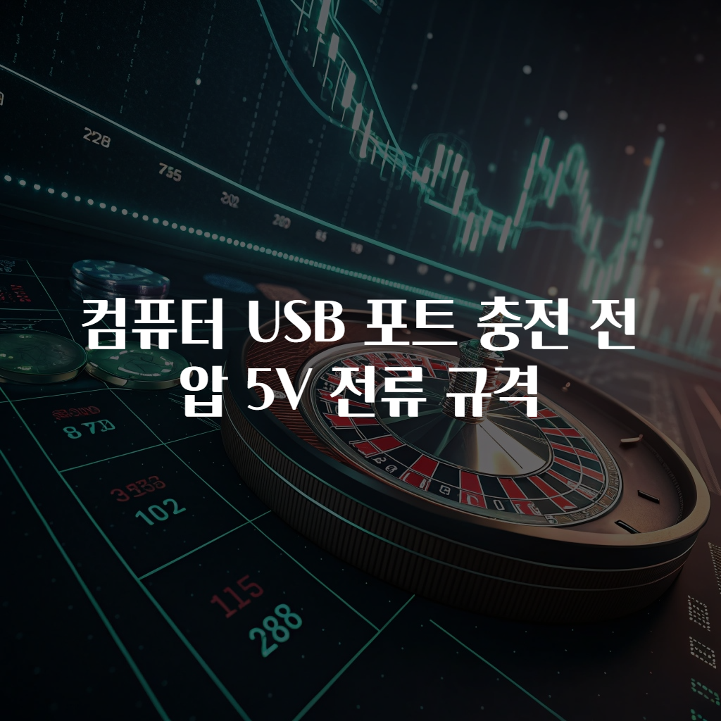 컴퓨터 USB 포트 충전 전압 5V 전류 규격
