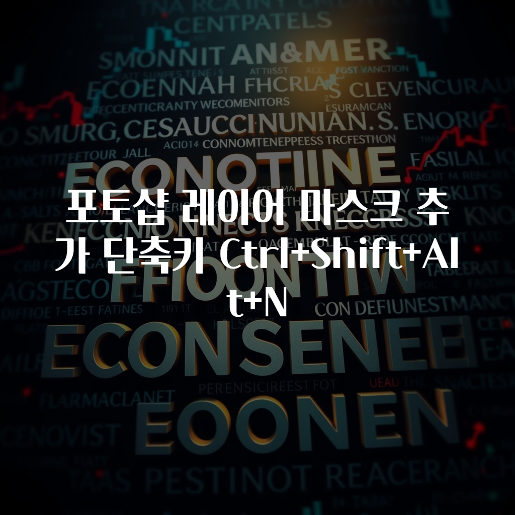 포토샵 레이어 마스크 추가 단축키 Ctrl+Shift+Alt+N