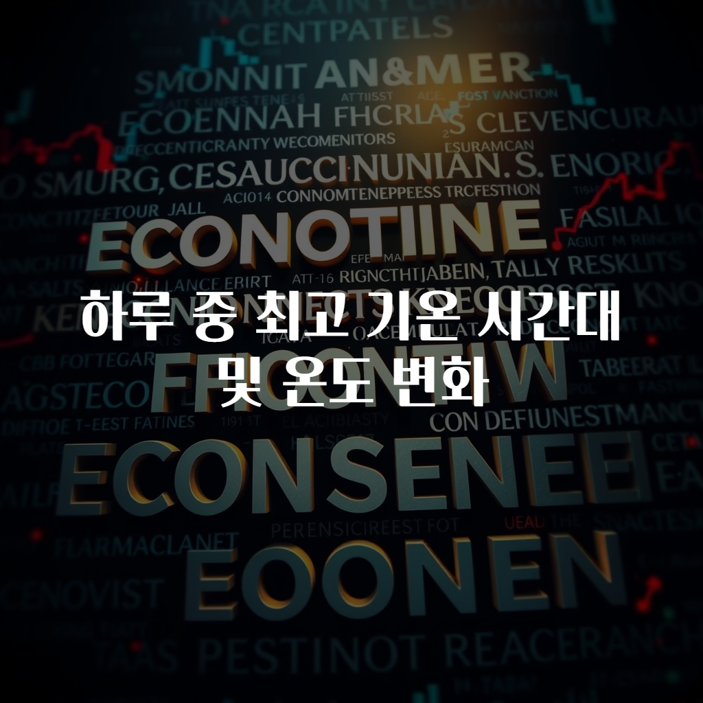 하루 중 최고 기온 시간대 및 온도 변화
