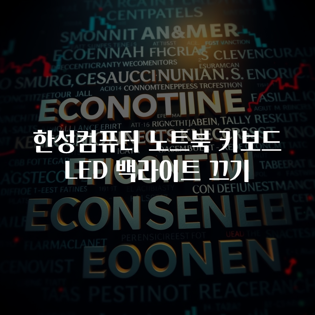 한성컴퓨터 노트북 키보드 LED 백라이트 끄기