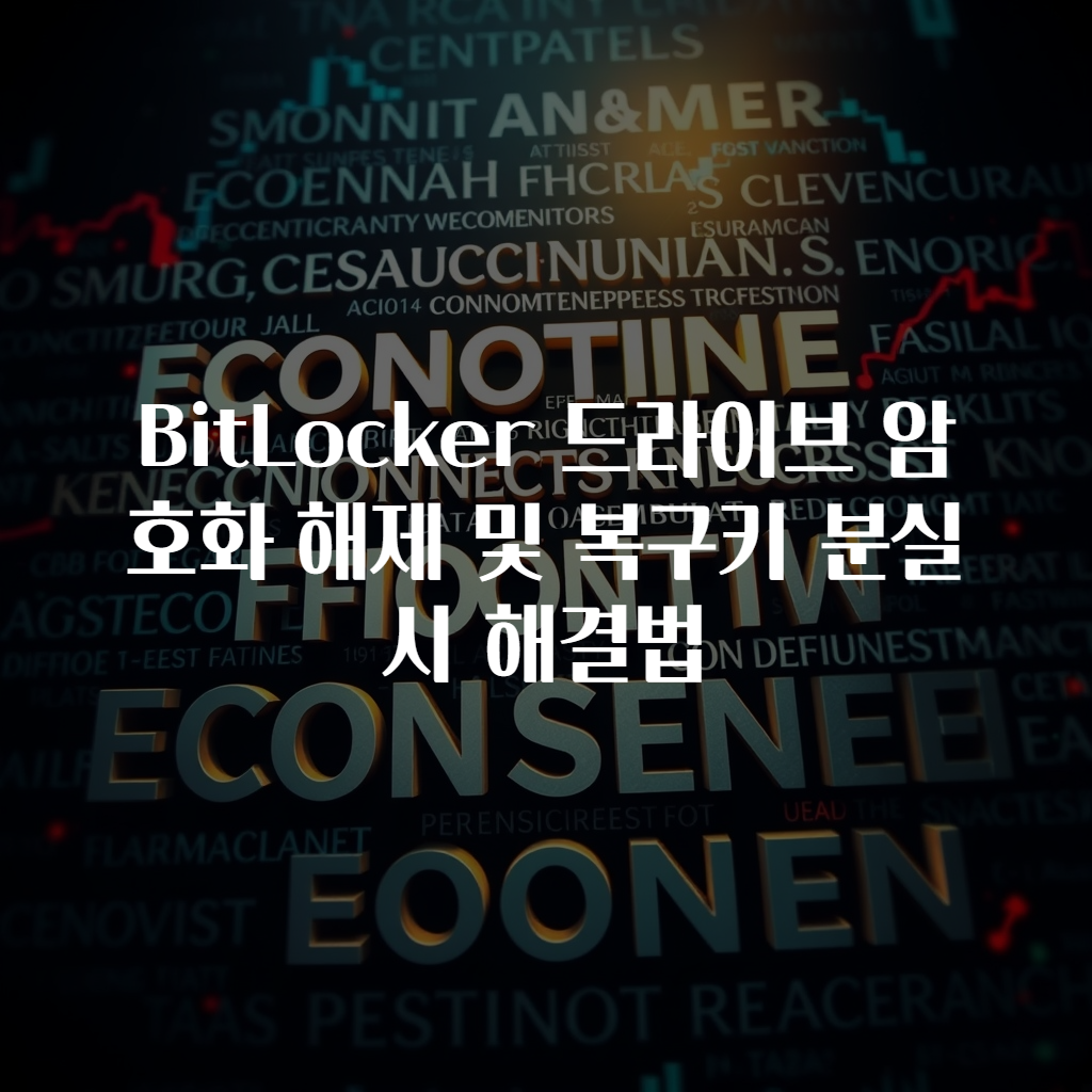 BitLocker 드라이브 암호화 해제 및 복구키 분실시 해결법