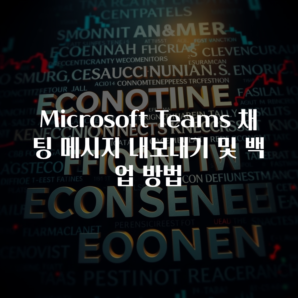 Microsoft Teams 채팅 메시지 내보내기 및 백업 방법