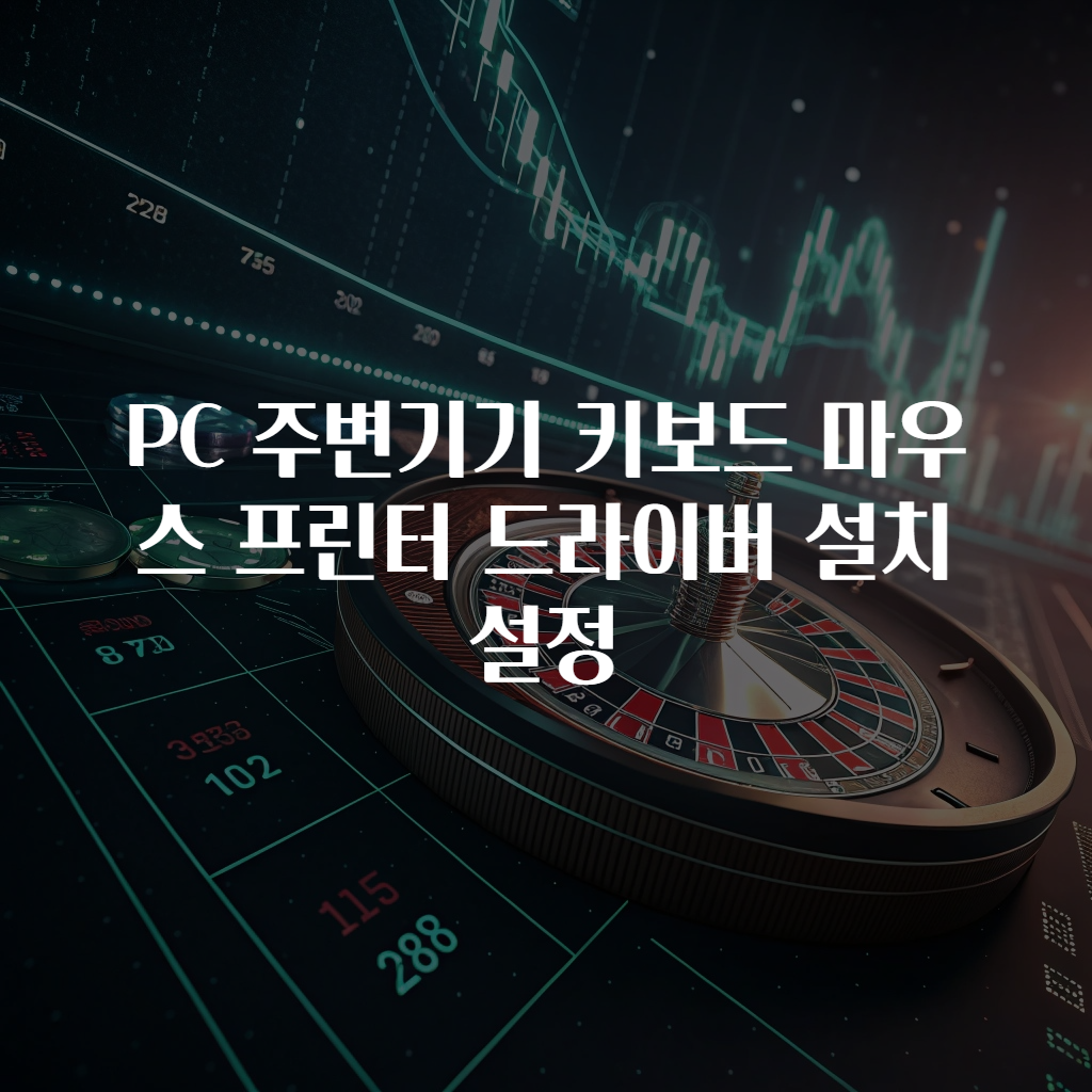 PC 주변기기 키보드 마우스 프린터 드라이버 설치 설정