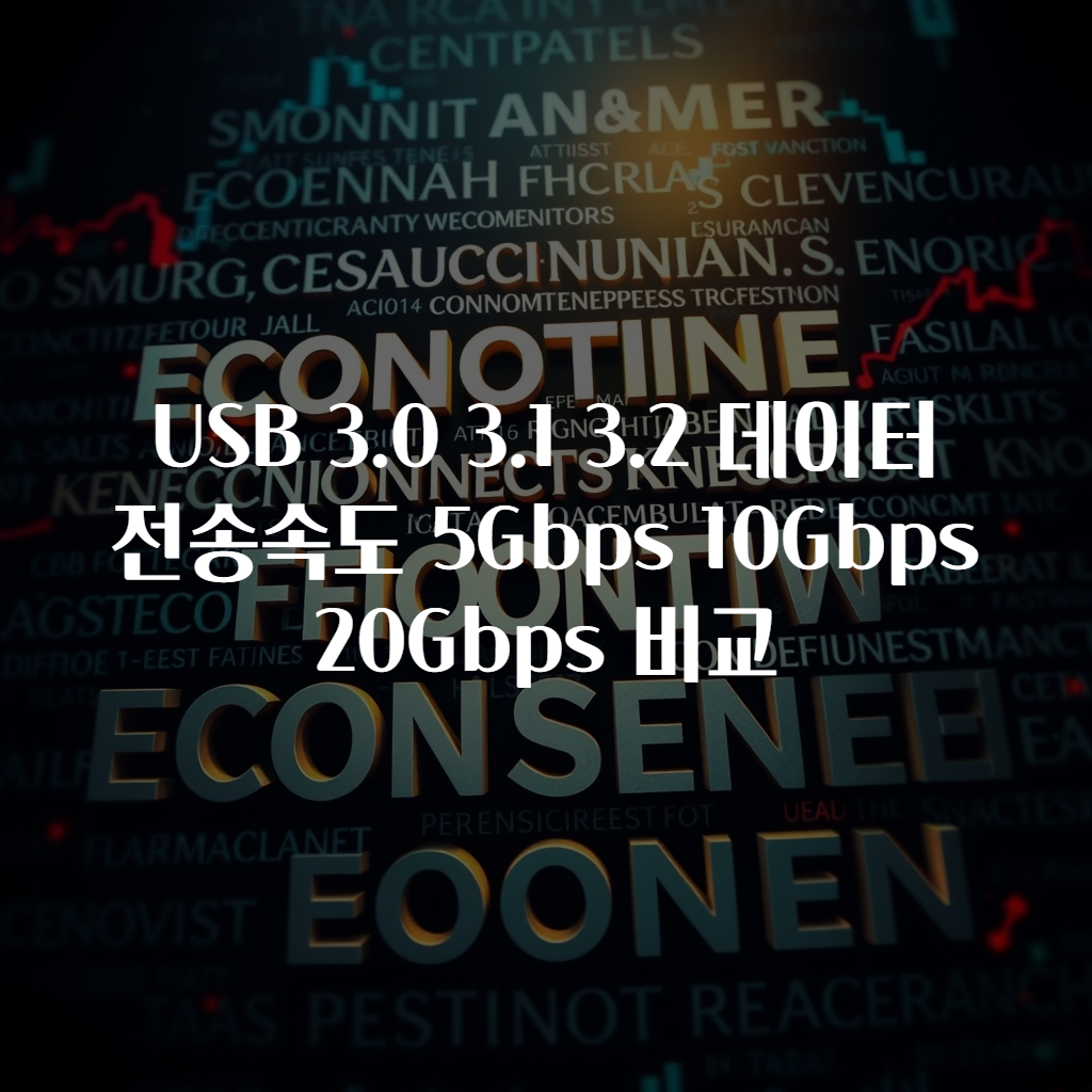 USB 3.0 3.1 3.2 데이터 전송속도 5Gbps 10Gbps 20Gbps 비교