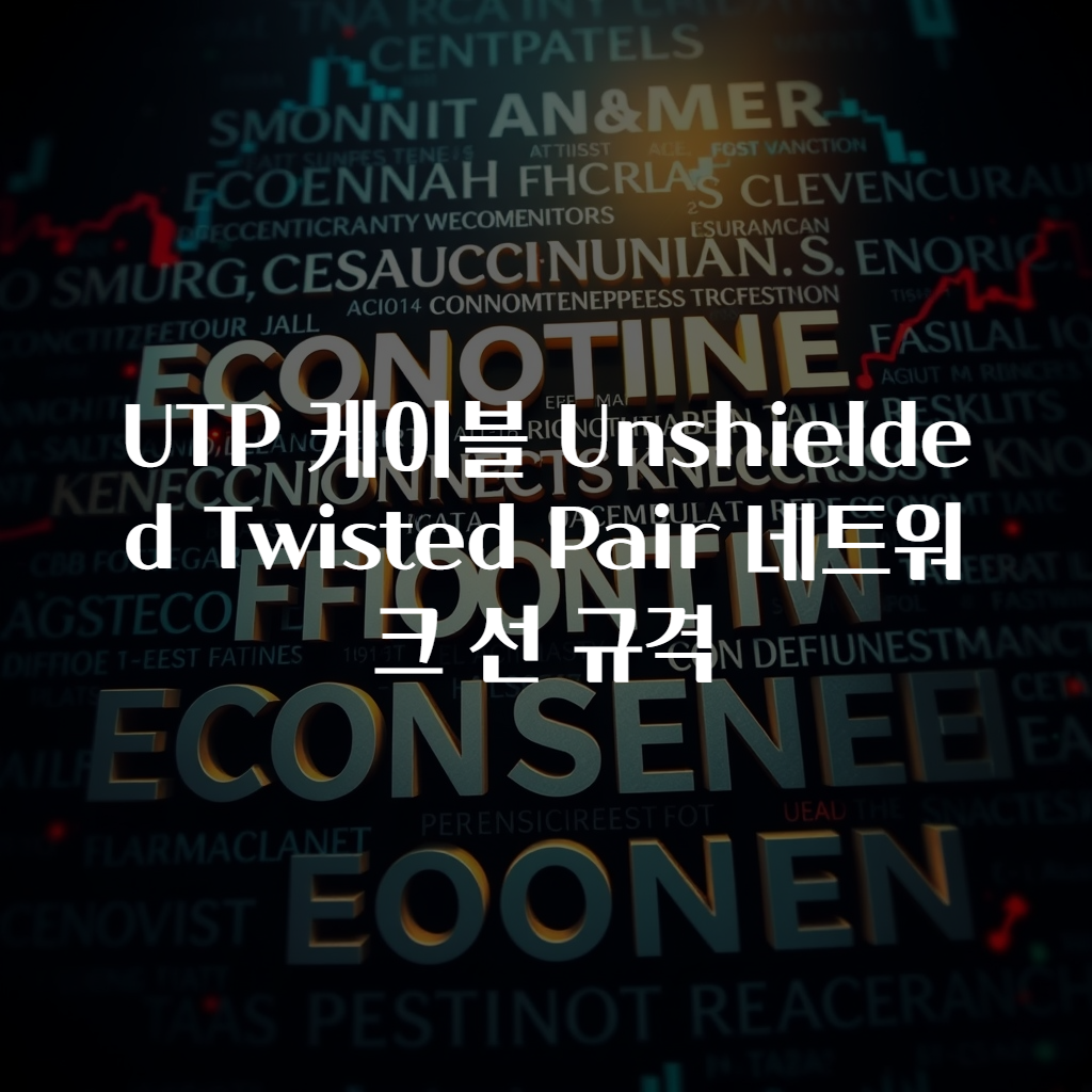 UTP 케이블 Unshielded Twisted Pair 네트워크 선 규격