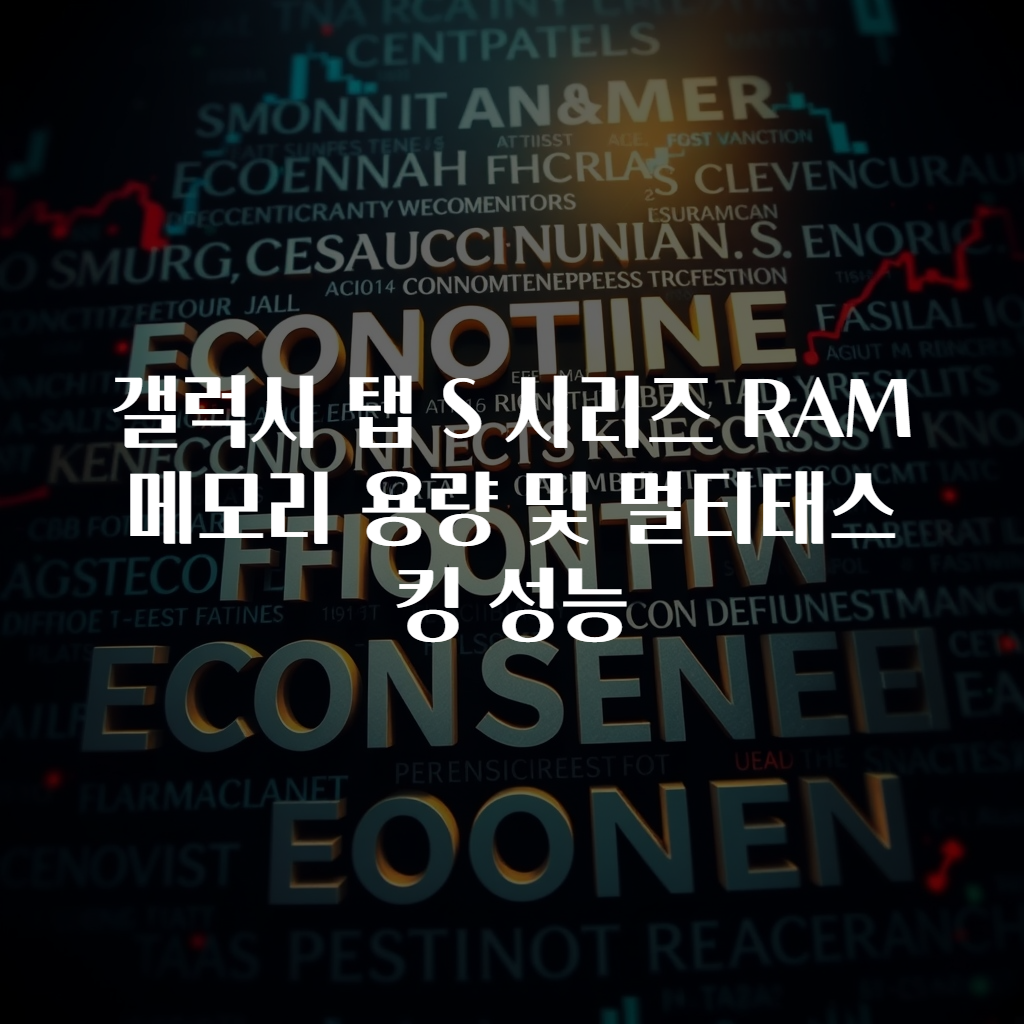 갤럭시 탭 S 시리즈 RAM 메모리 용량 및 멀티태스킹 성능