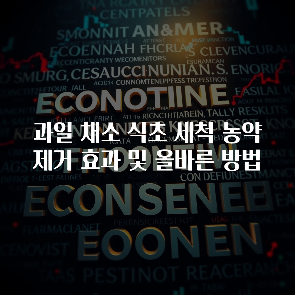 과일 채소 식초 세척 농약 제거 효과 및 올바른 방법