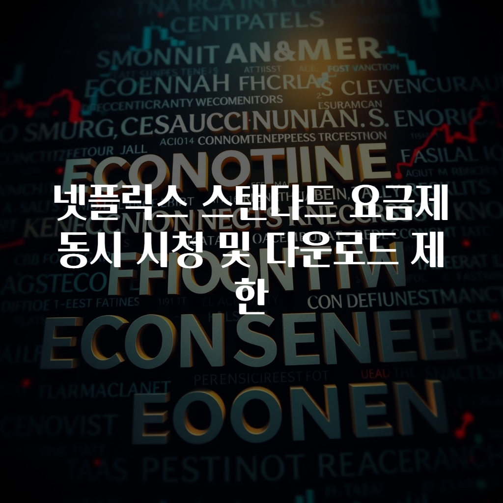 넷플릭스 스탠다드 요금제 동시 시청 및 다운로드 제한