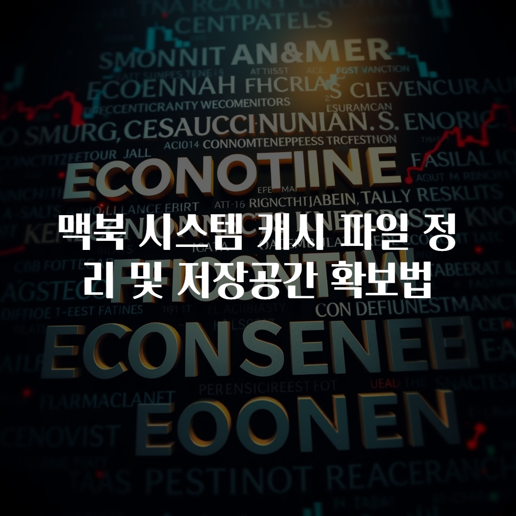 맥북 시스템 캐시 파일 정리 및 저장공간 확보법