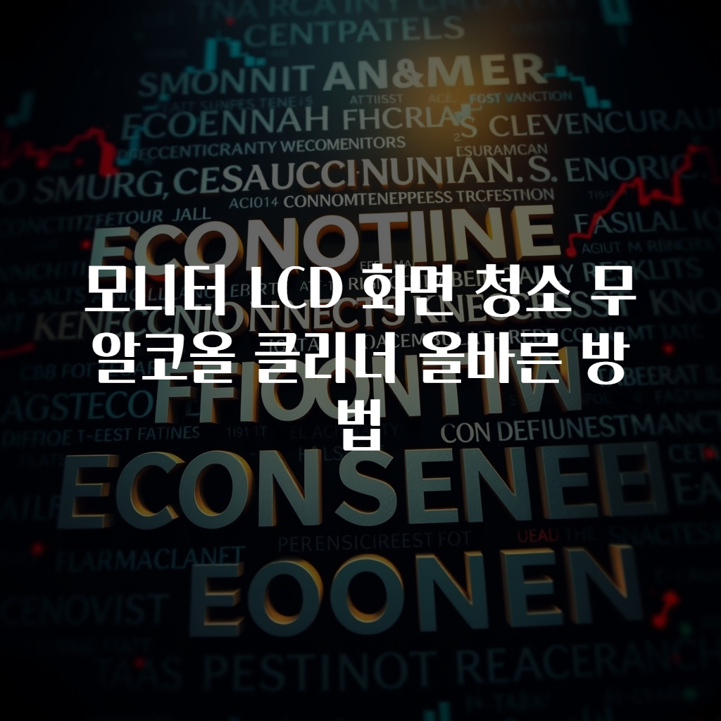 모니터 LCD 화면 청소 무알코올 클리너 올바른 방법
