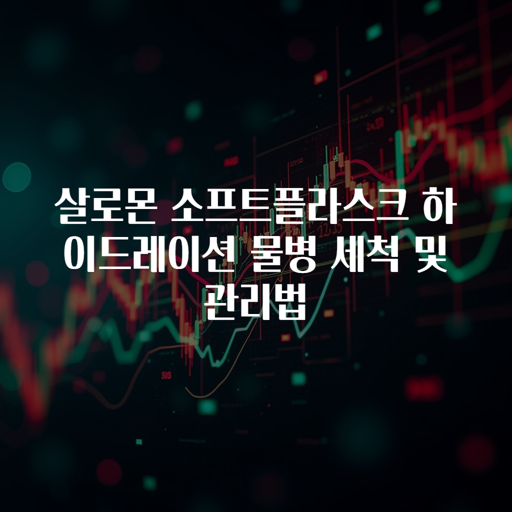 살로몬 소프트플라스크 하이드레이션 물병 세척 및 관리법
