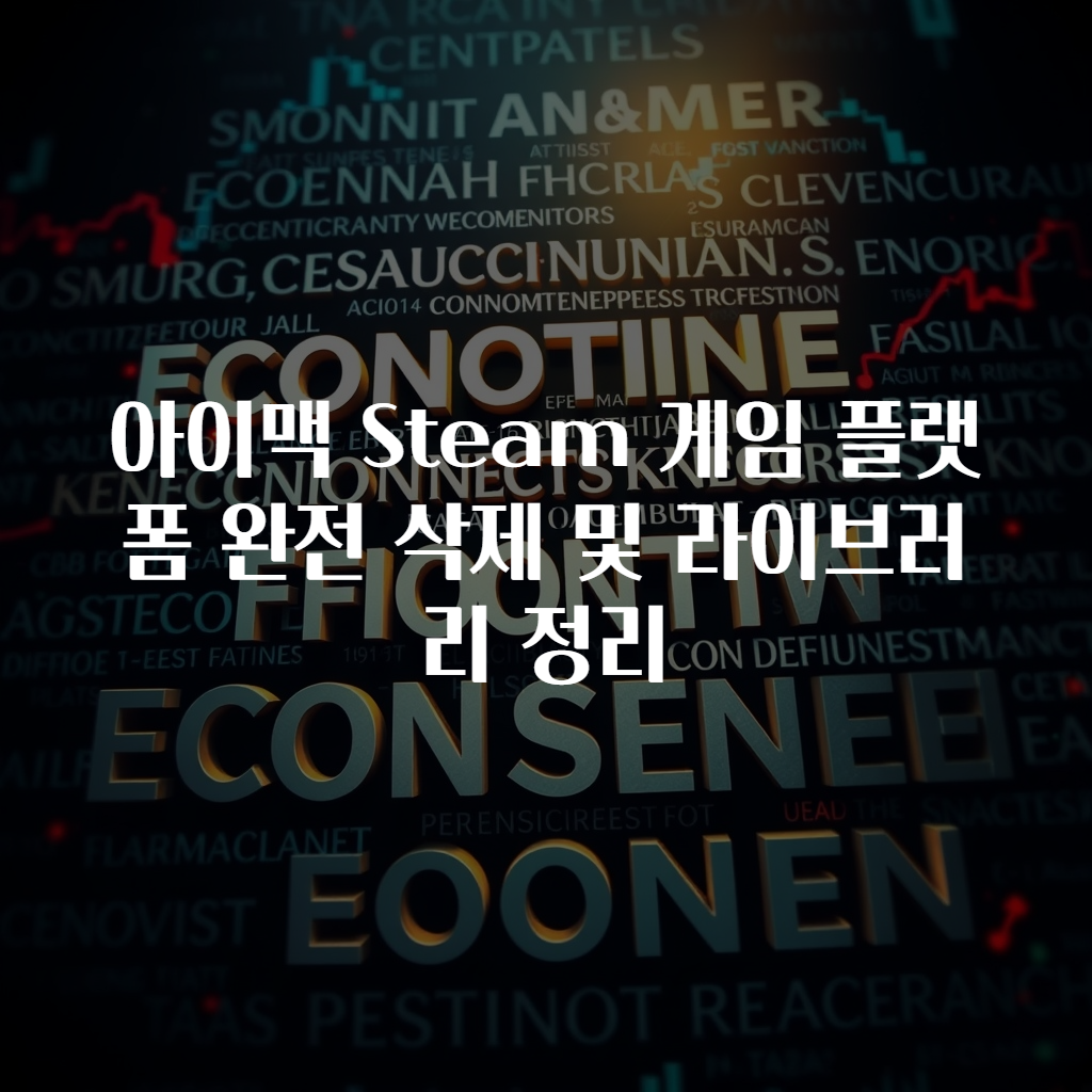 아이맥 Steam 게임 플랫폼 완전 삭제 및 라이브러리 정리