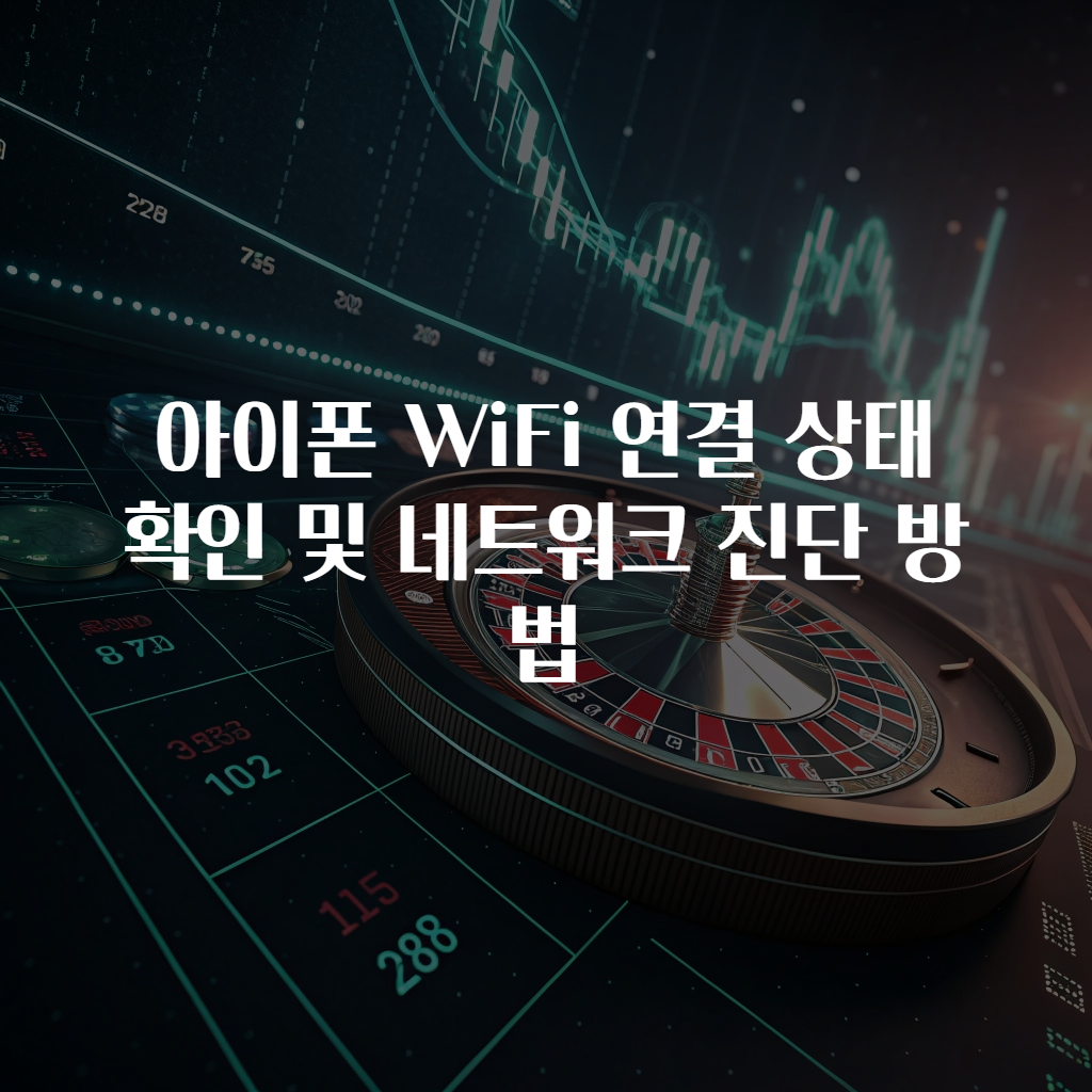 아이폰 WiFi 연결 상태 확인 및 네트워크 진단 방법