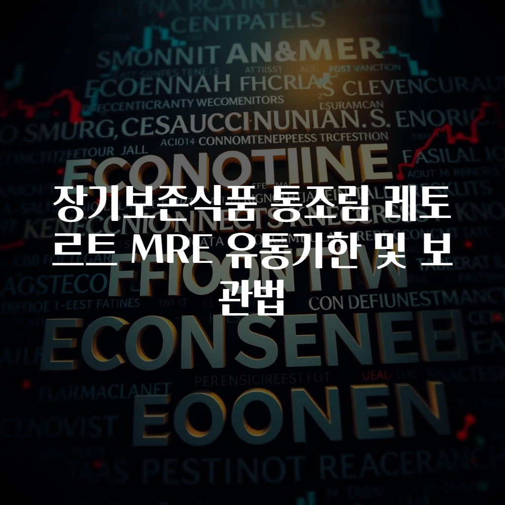 장기보존식품 통조림 레토르트 MRE 유통기한 및 보관법