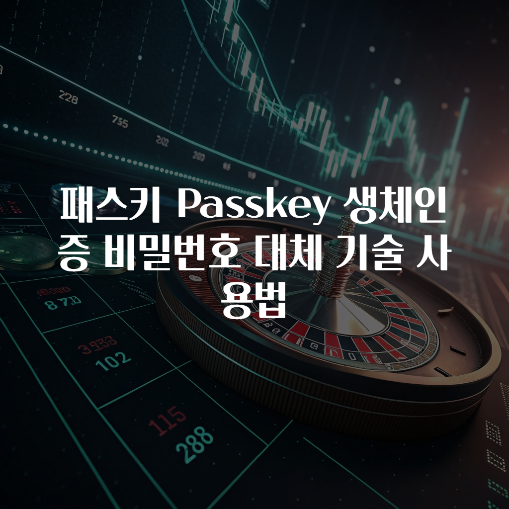 패스키 Passkey 생체인증 비밀번호 대체 기술 사용법