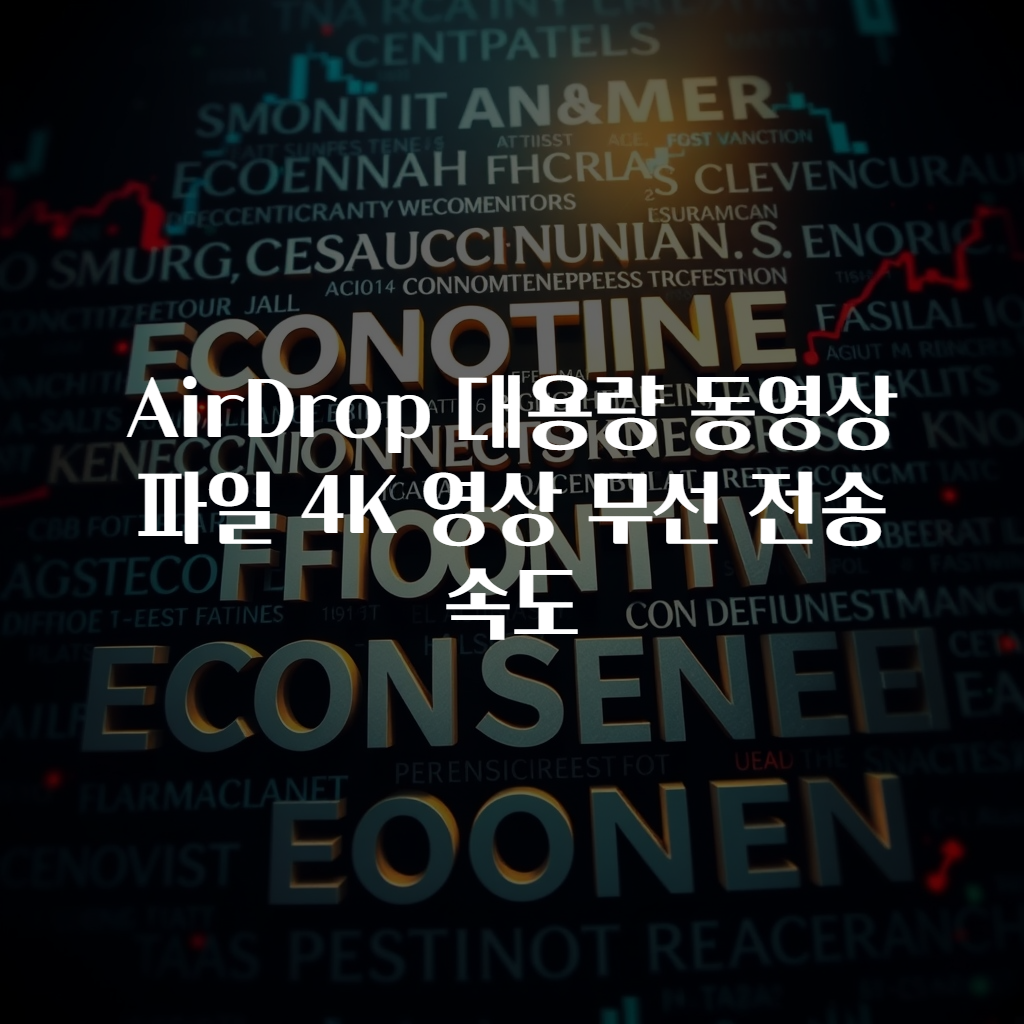 AirDrop 대용량 동영상 파일 4K 영상 무선 전송 속도