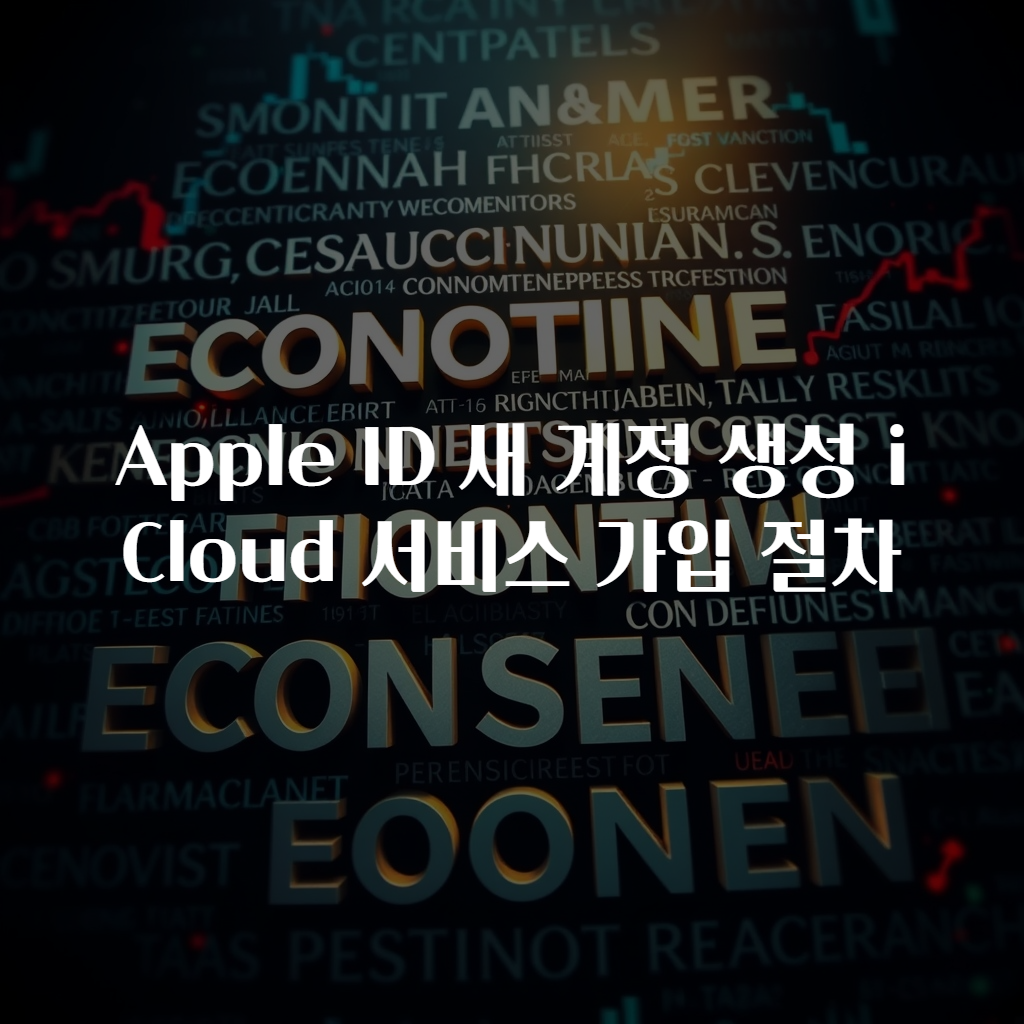 Apple ID 새 계정 생성 iCloud 서비스 가입 절차