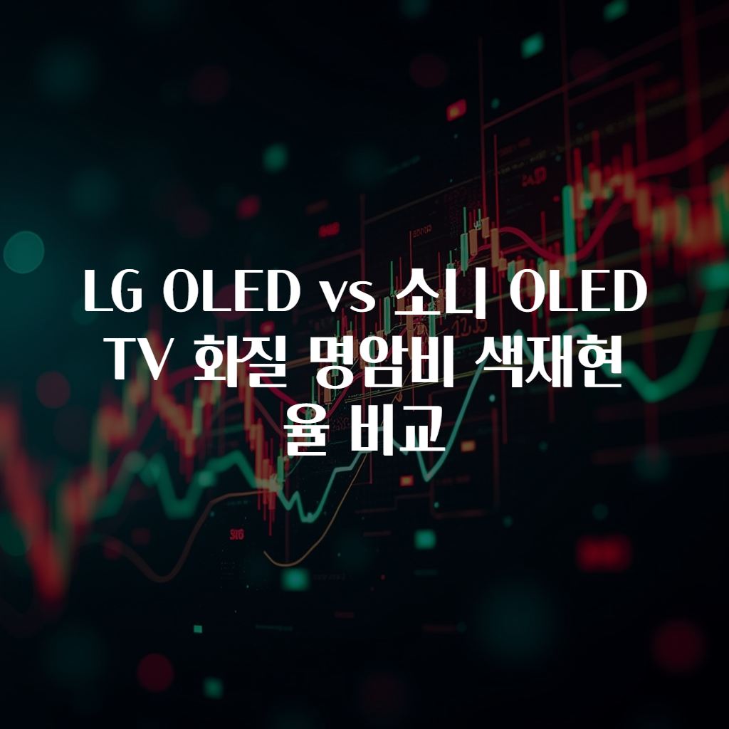 LG OLED vs 소니 OLED TV 화질 명암비 색재현율 비교