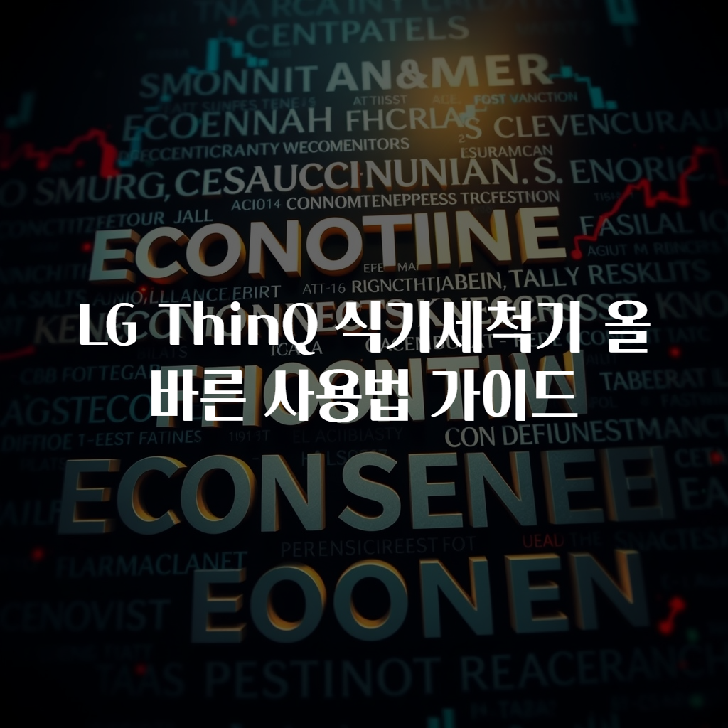 LG ThinQ 식기세척기 올바른 사용법 가이드