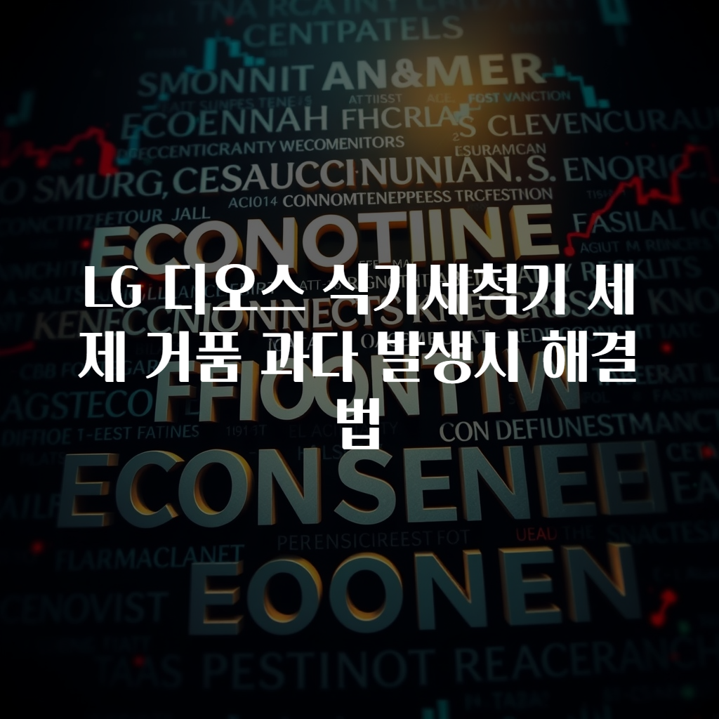 LG 디오스 식기세척기 세제 거품 과다 발생시 해결법