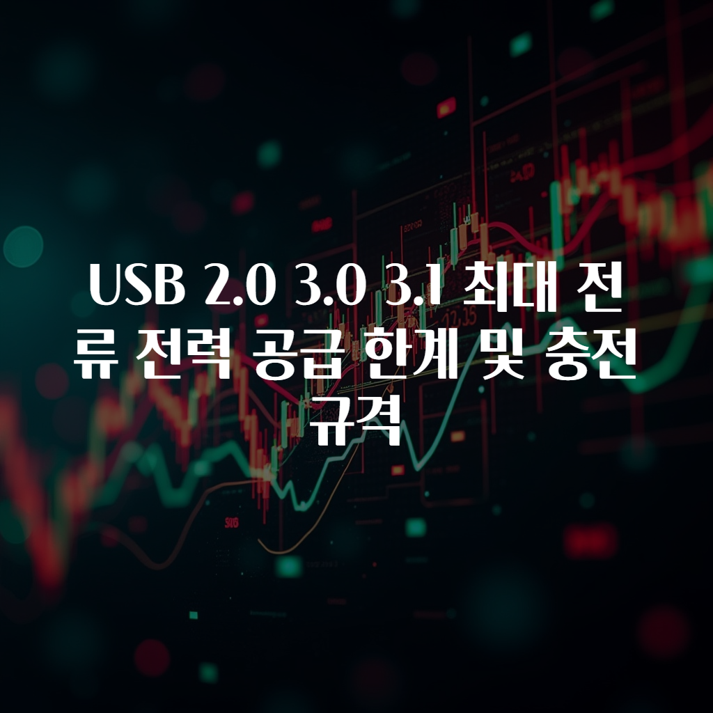 USB 2.0 3.0 3.1 최대 전류 전력 공급 한계 및 충전 규격