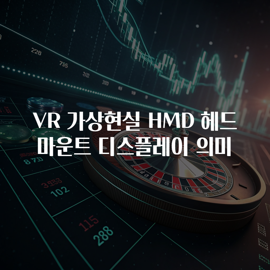 VR 가상현실 HMD 헤드마운트 디스플레이 의미