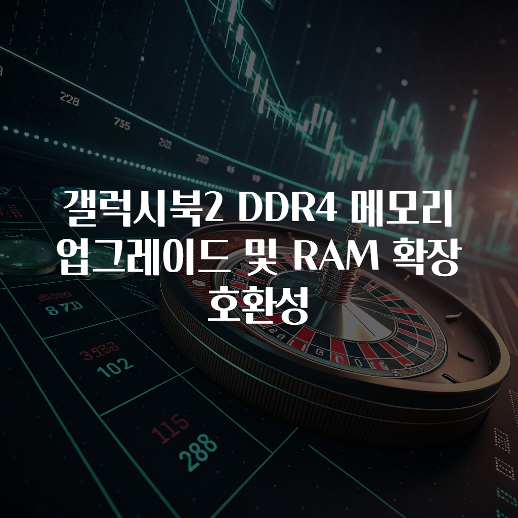 갤럭시북2 DDR4 메모리 업그레이드 및 RAM 확장 호환성