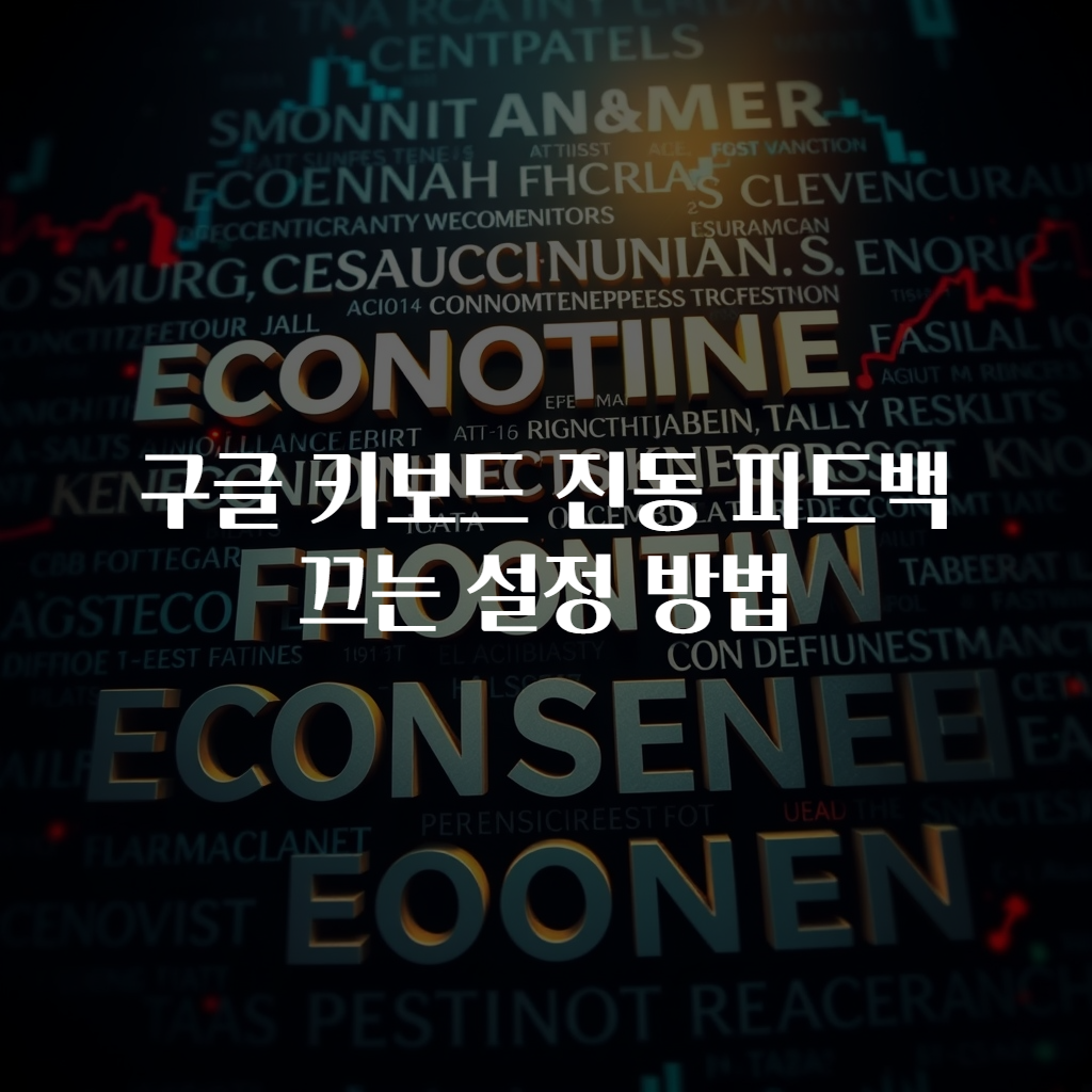 구글 키보드 진동 피드백 끄는 설정 방법