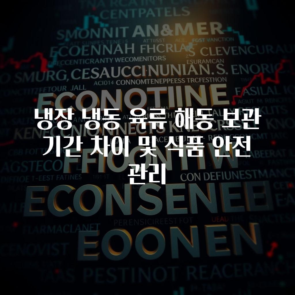 냉장 냉동 육류 해동 보관 기간 차이 및 식품 안전 관리