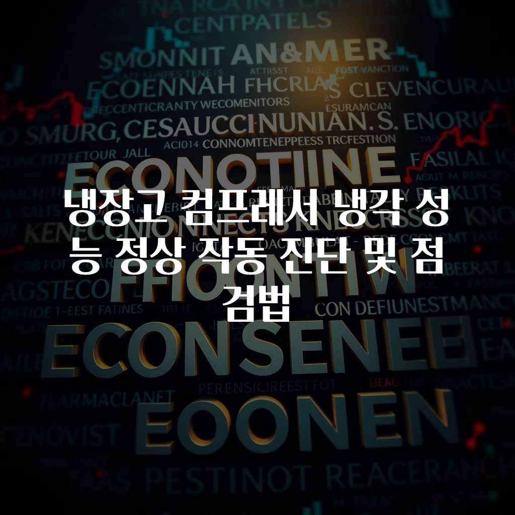 냉장고 컴프레서 냉각 성능 정상 작동 진단 및 점검법