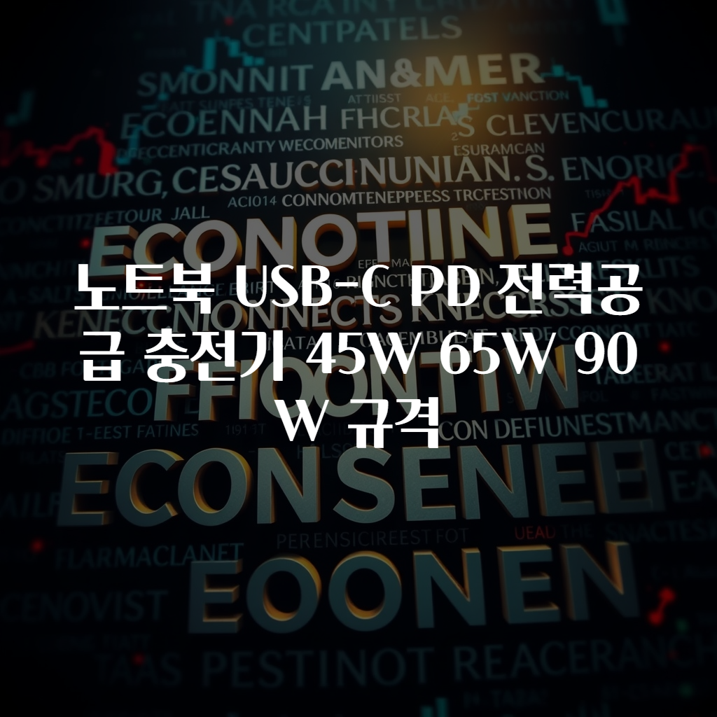 노트북 USB-C PD 전력공급 충전기 45W 65W 90W 규격