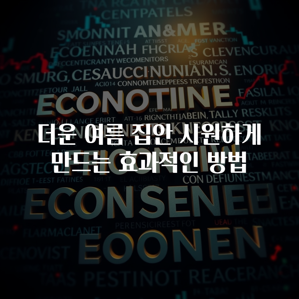 더운 여름 집안 시원하게 만드는 효과적인 방법