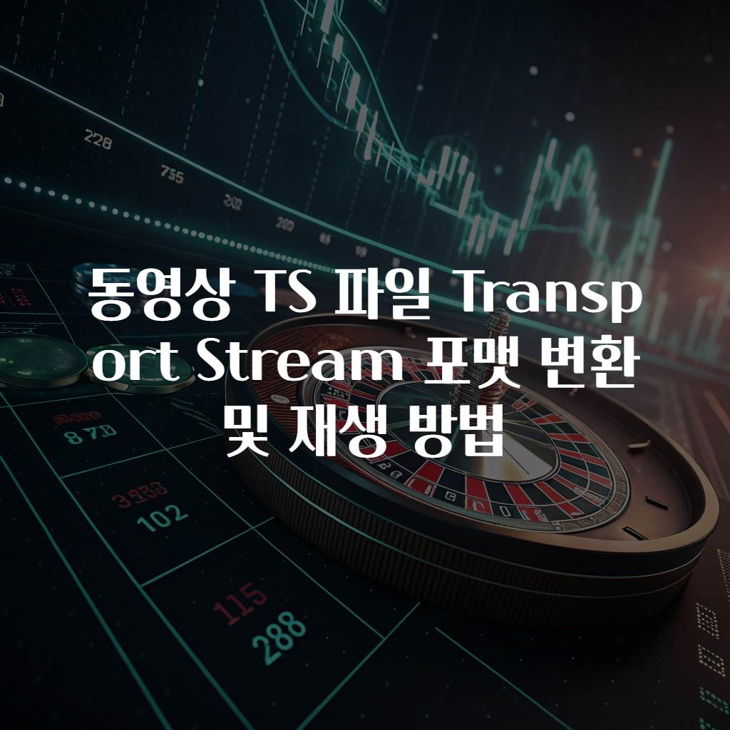동영상 TS 파일 Transport Stream 포맷 변환 및 재생 방법