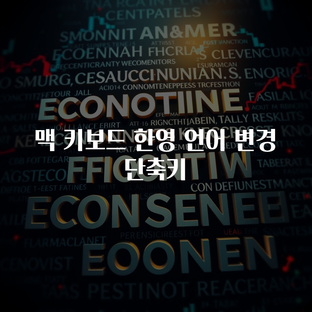 맥 키보드 한영 언어 변경 단축키