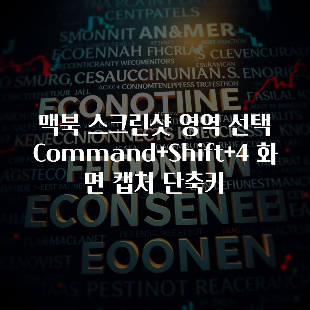 맥북 스크린샷 영역 선택 Command+Shift+4 화면 캡처 단축키