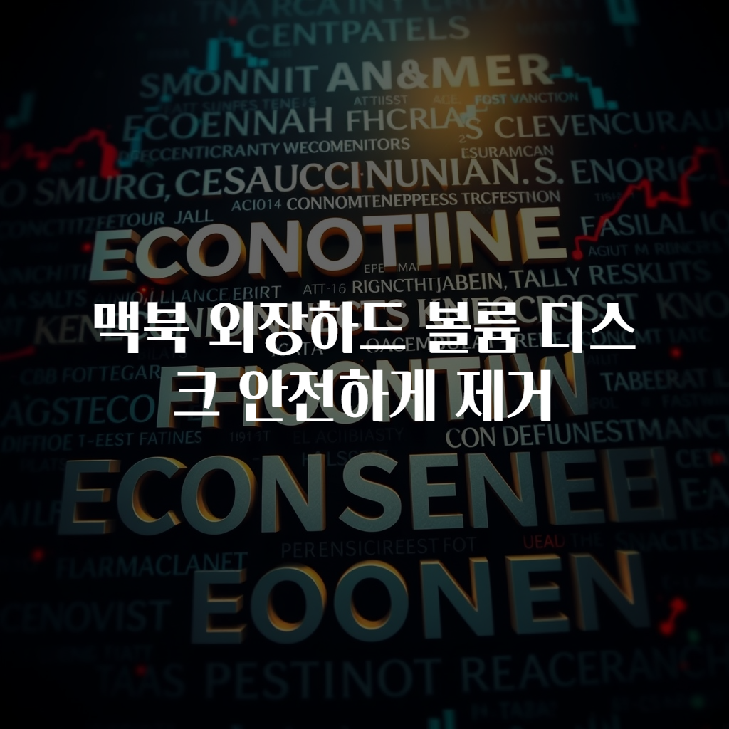 맥북 외장하드 볼륨 디스크 안전하게 제거