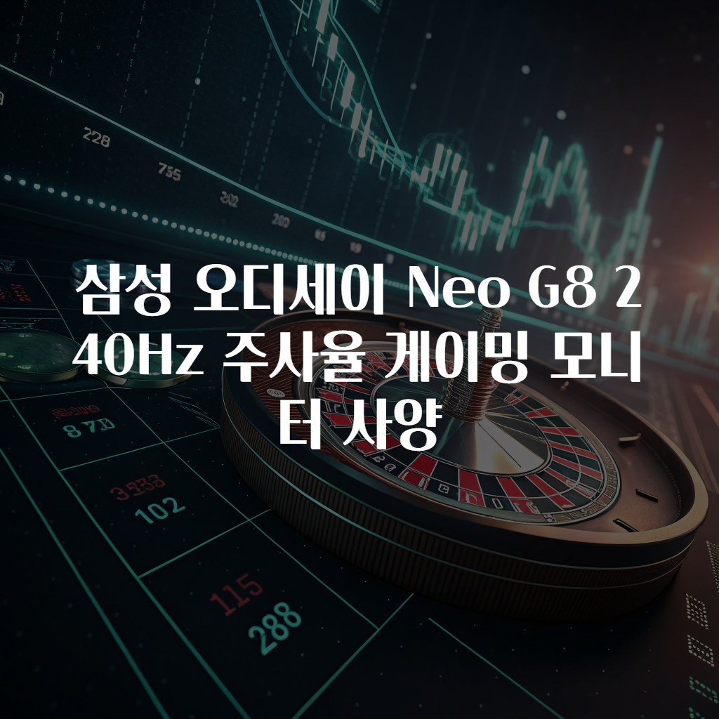 삼성 오디세이 Neo G8 240Hz 주사율 게이밍 모니터 사양