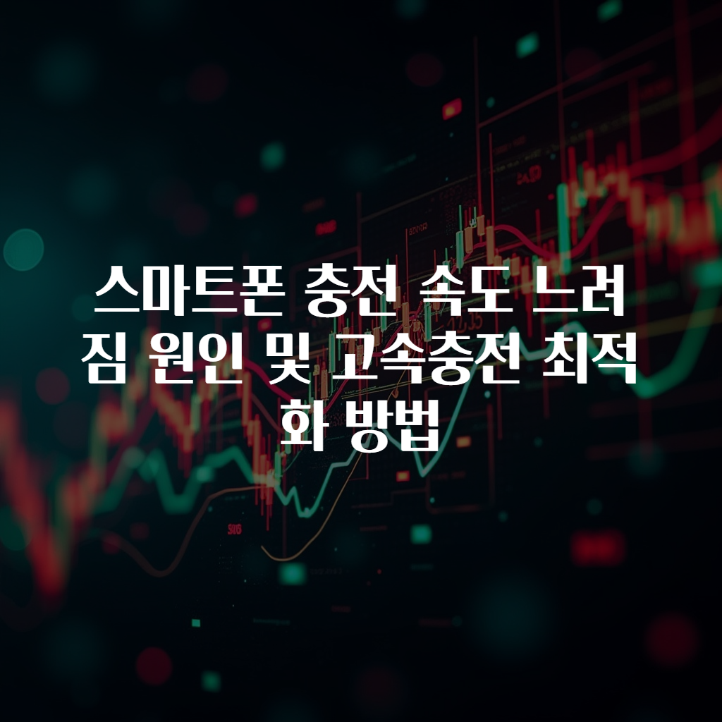 스마트폰 충전 속도 느려짐 원인 및 고속충전 최적화 방법