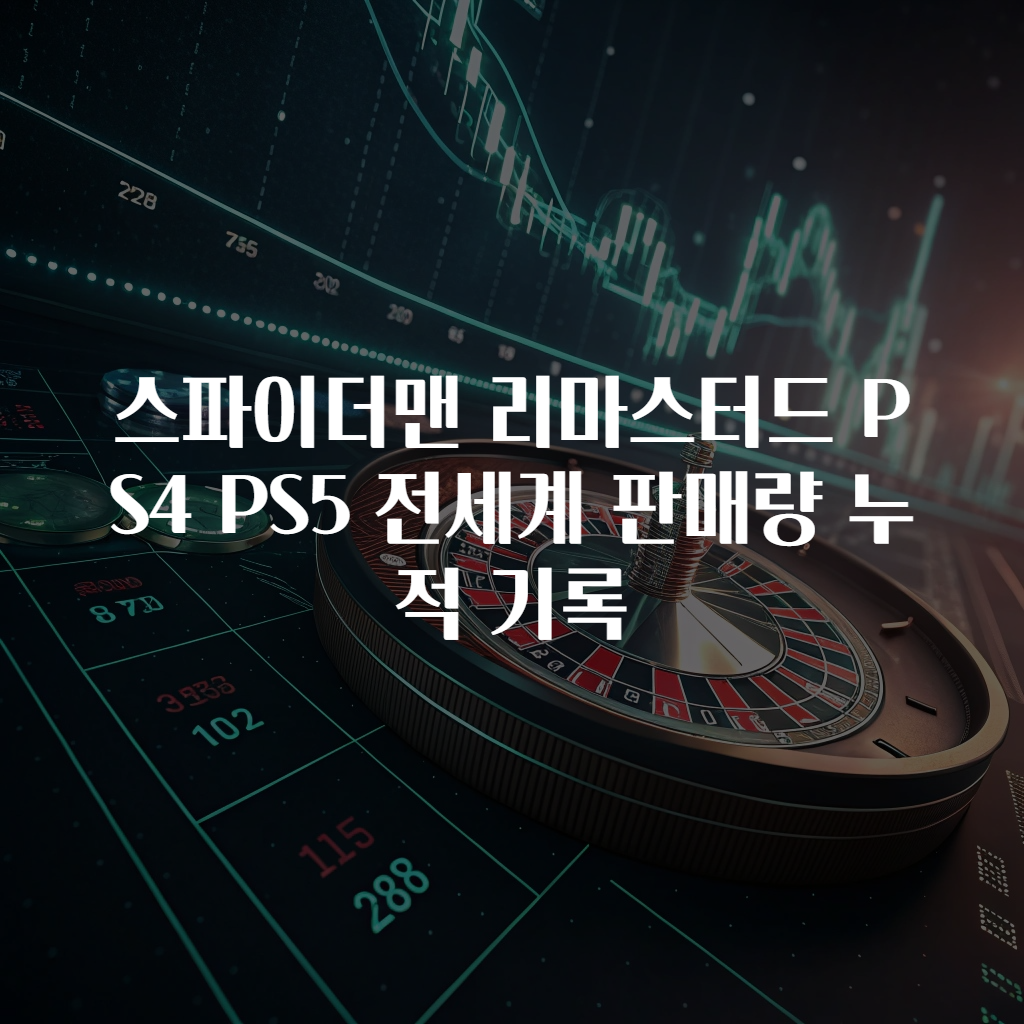 스파이더맨 리마스터드 PS4 PS5 전세계 판매량 누적 기록