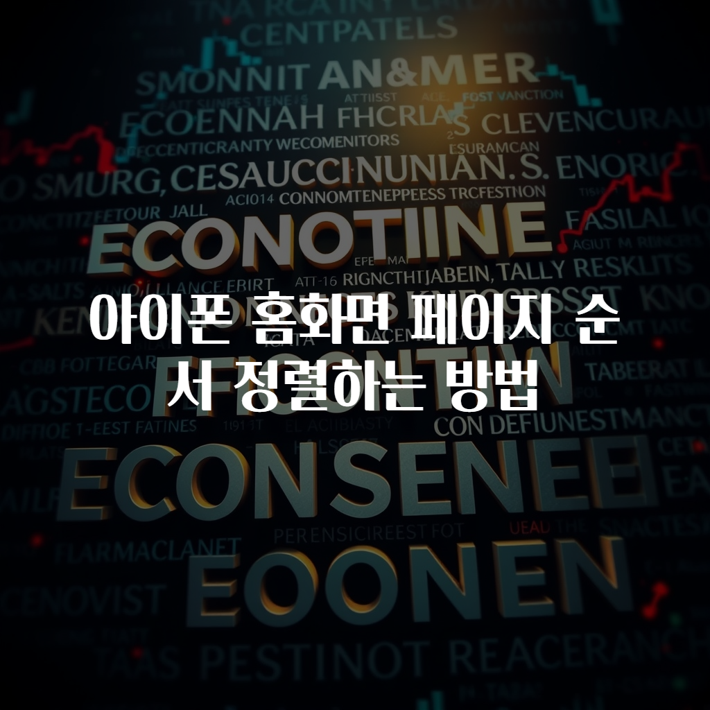 아이폰 홈화면 페이지 순서 정렬하는 방법