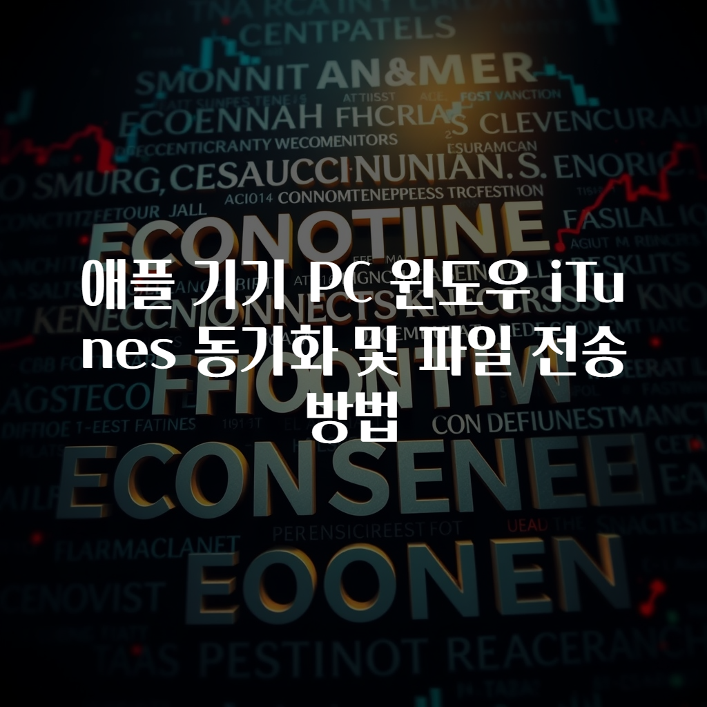 애플 기기 PC 윈도우 iTunes 동기화 및 파일 전송 방법
