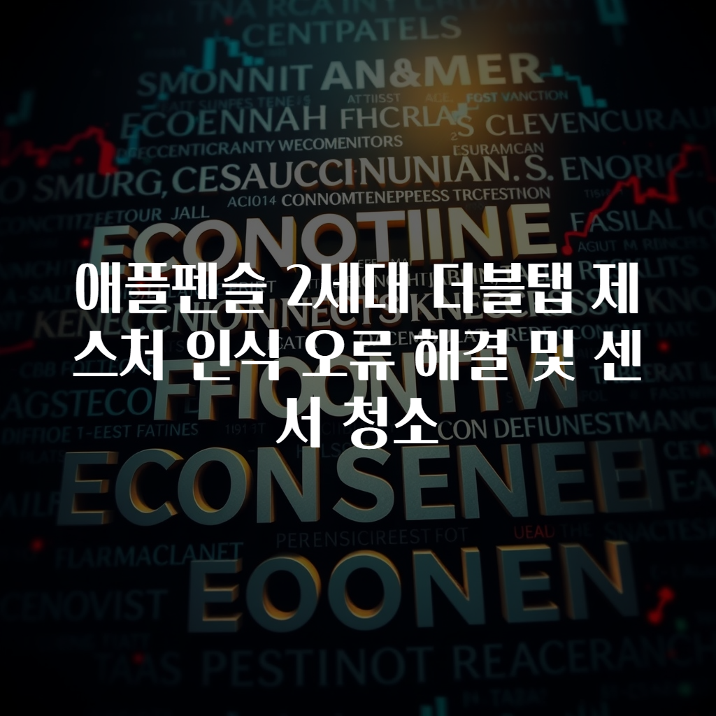 애플펜슬 2세대 더블탭 제스처 인식 오류 해결 및 센서 청소