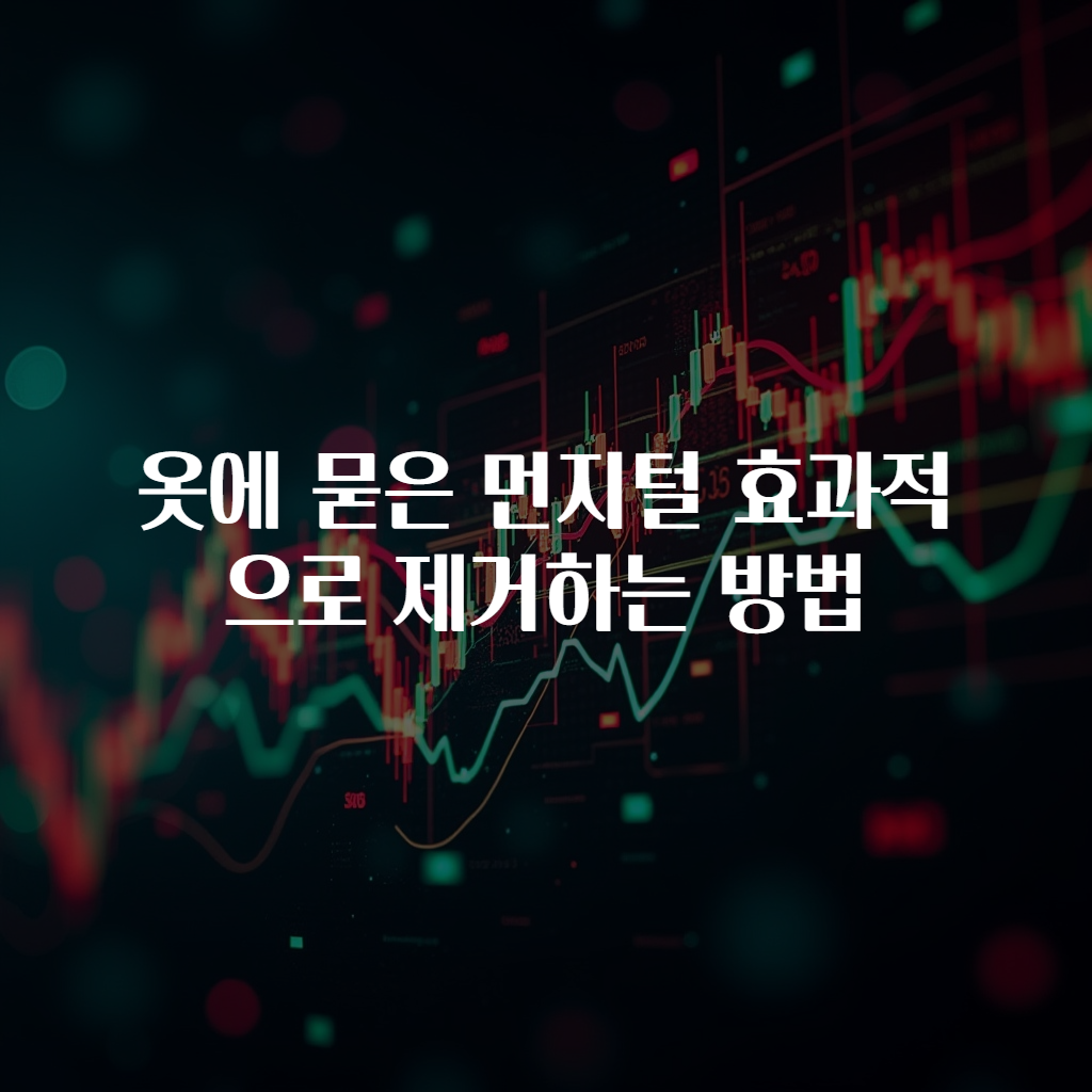 옷에 묻은 먼지털 효과적으로 제거하는 방법
