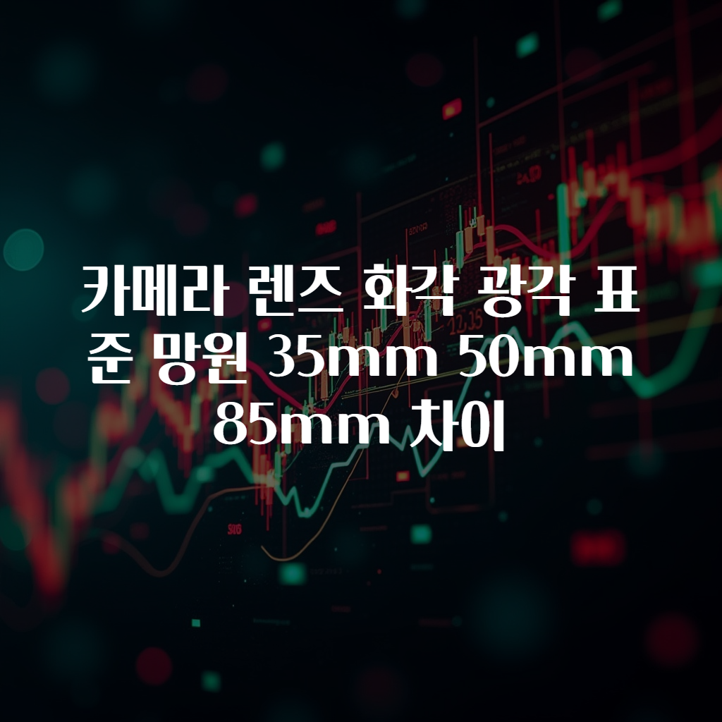 카메라 렌즈 화각 광각 표준 망원 35mm 50mm 85mm 차이