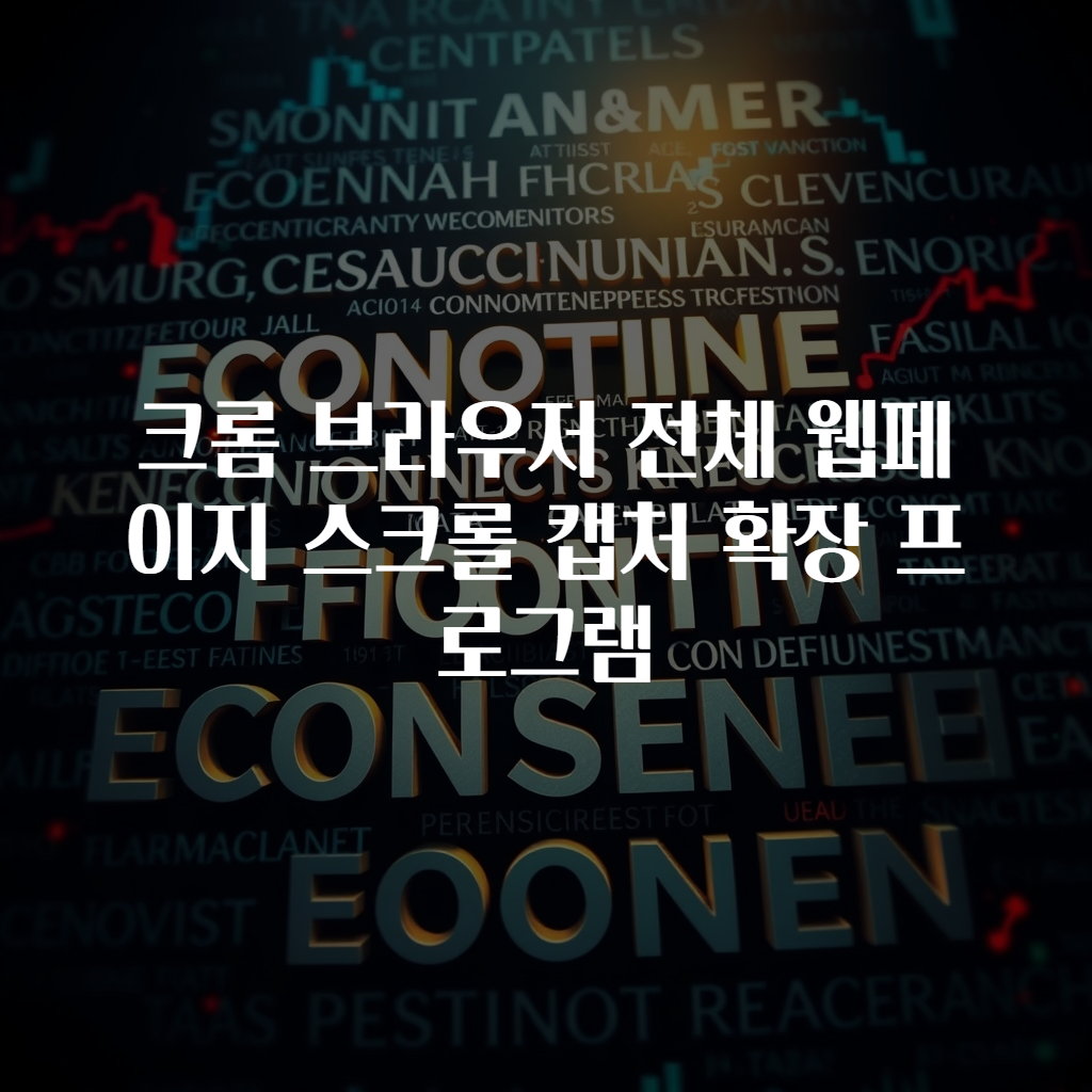 크롬 브라우저 전체 웹페이지 스크롤 캡처 확장 프로그램