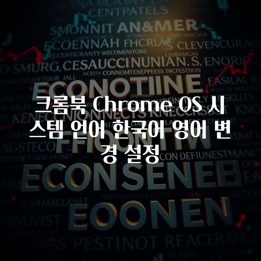 크롬북 Chrome OS 시스템 언어 한국어 영어 변경 설정