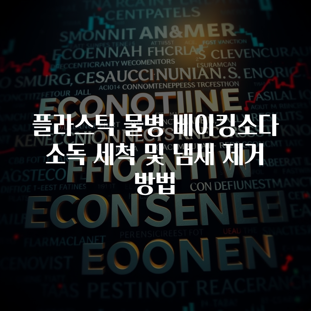 플라스틱 물병 베이킹소다 소독 세척 및 냄새 제거 방법