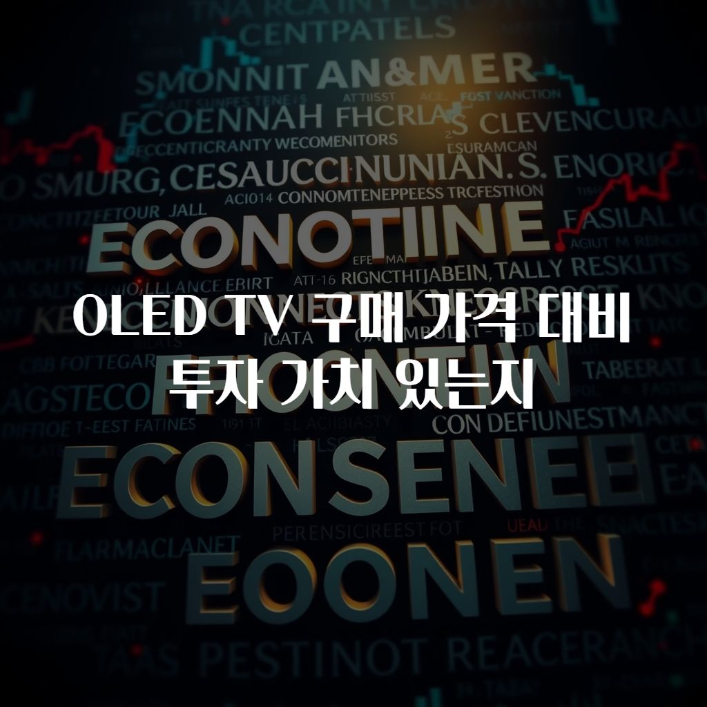 OLED TV 구매 가격 대비 투자 가치 있는지